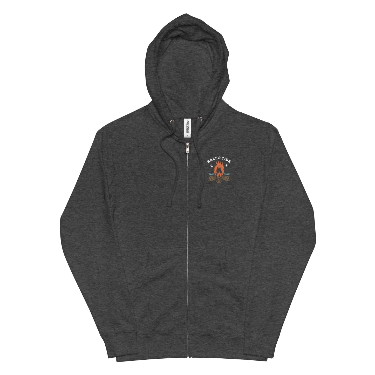 Salt & Tide Beaches & Bonfires Unisex Zip-Up Hoodie
