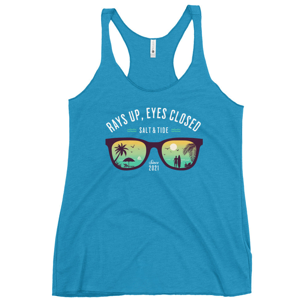 Salt & Tide Rays Up Eyes Closed Women's Racerback Tank