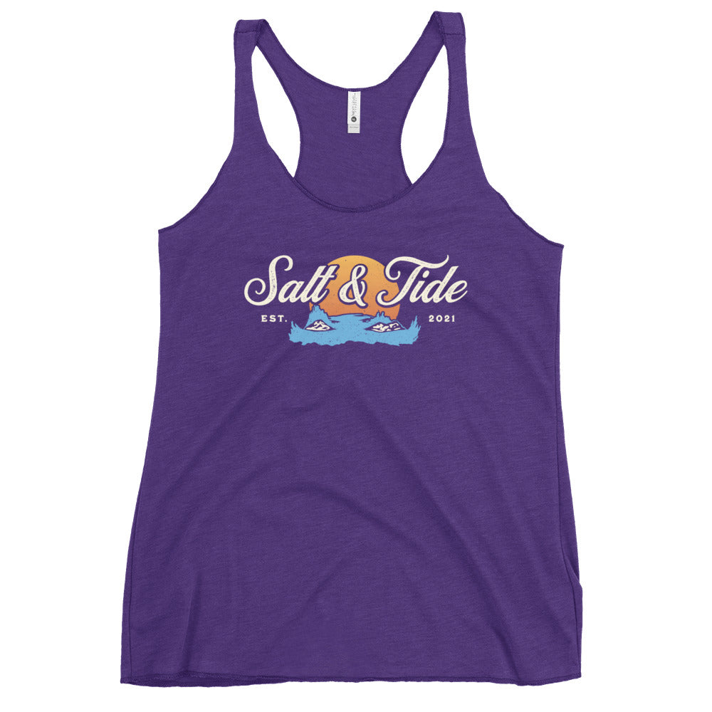 Salt & Tide Crashing Waves Women's Racerback Tank