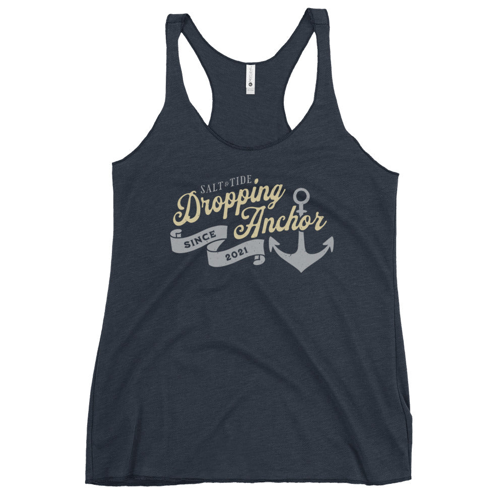 Salt & Tide Dropping Anchor Women's Racerback Tank