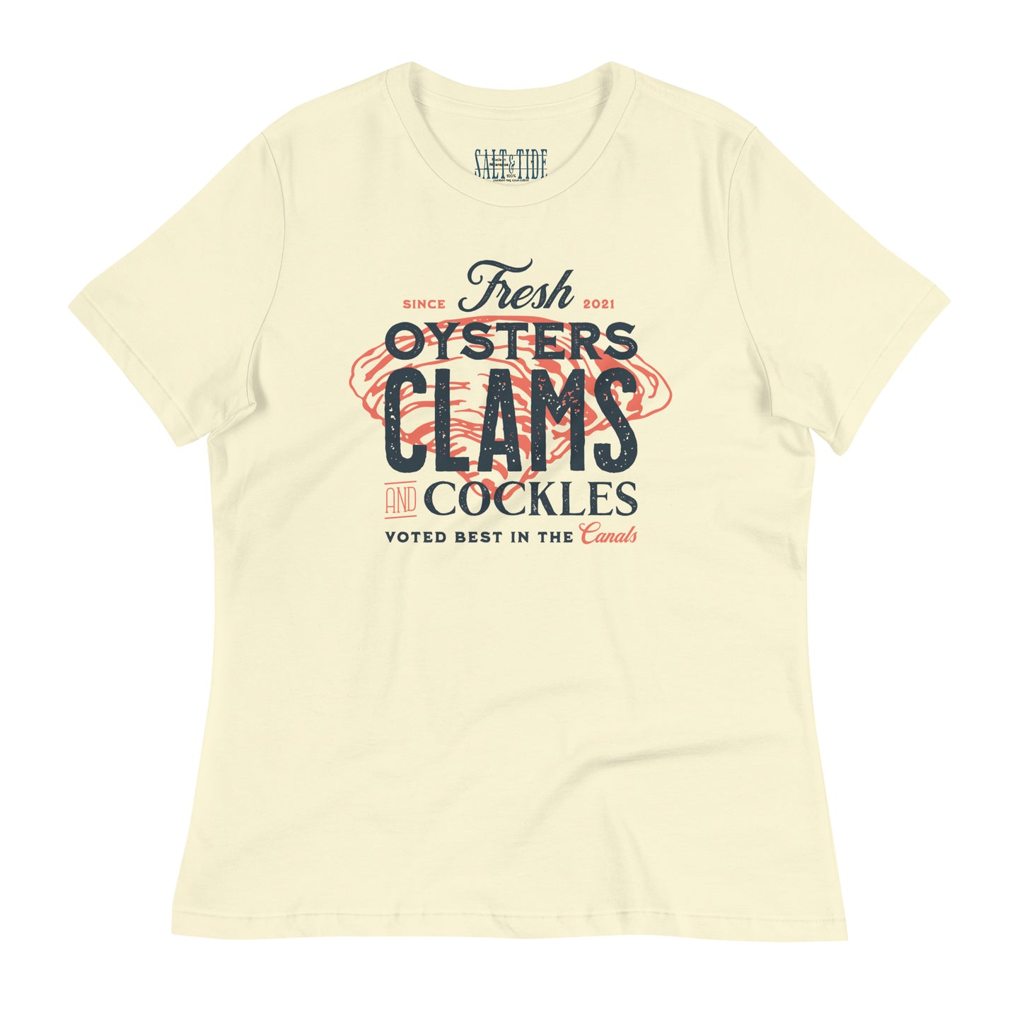 Salt & Tide Oysters Clams and Cockles Women's Relaxed T-Shirt