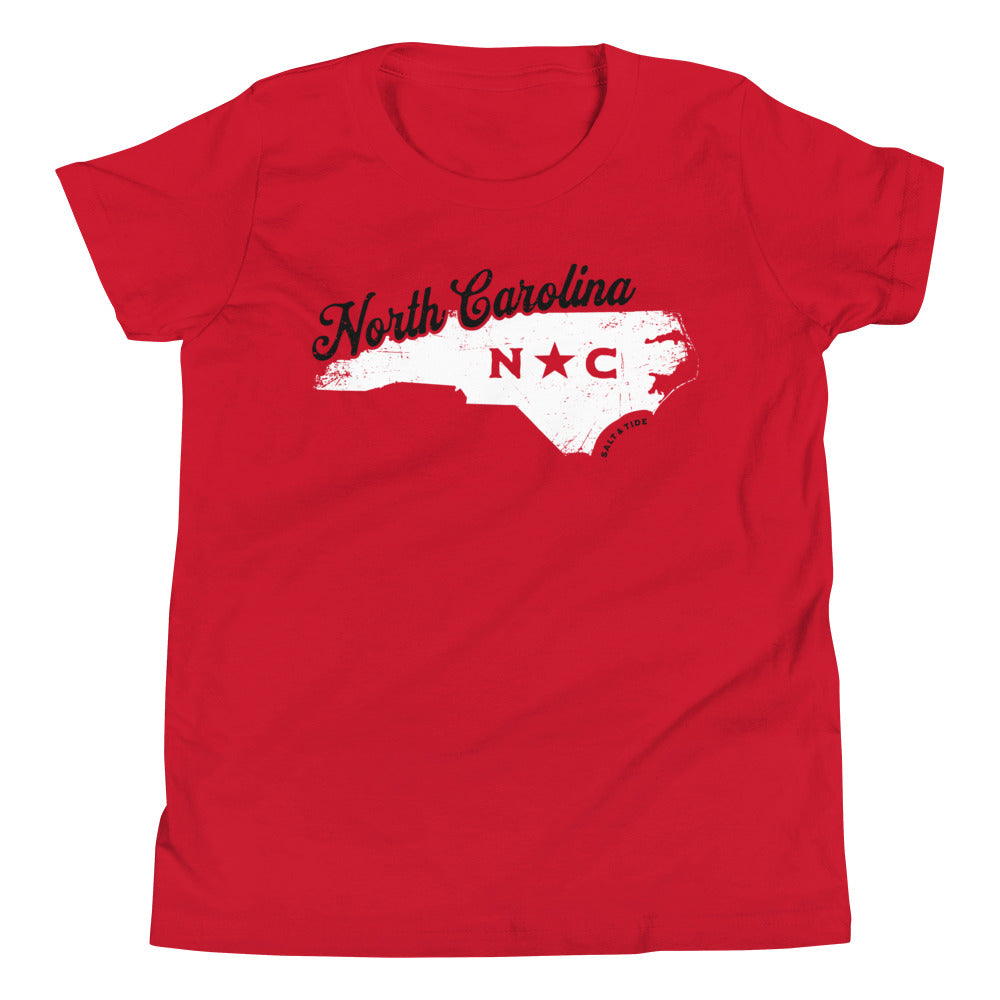 Salt & Tide North Carolina Red Youth T-Shirt