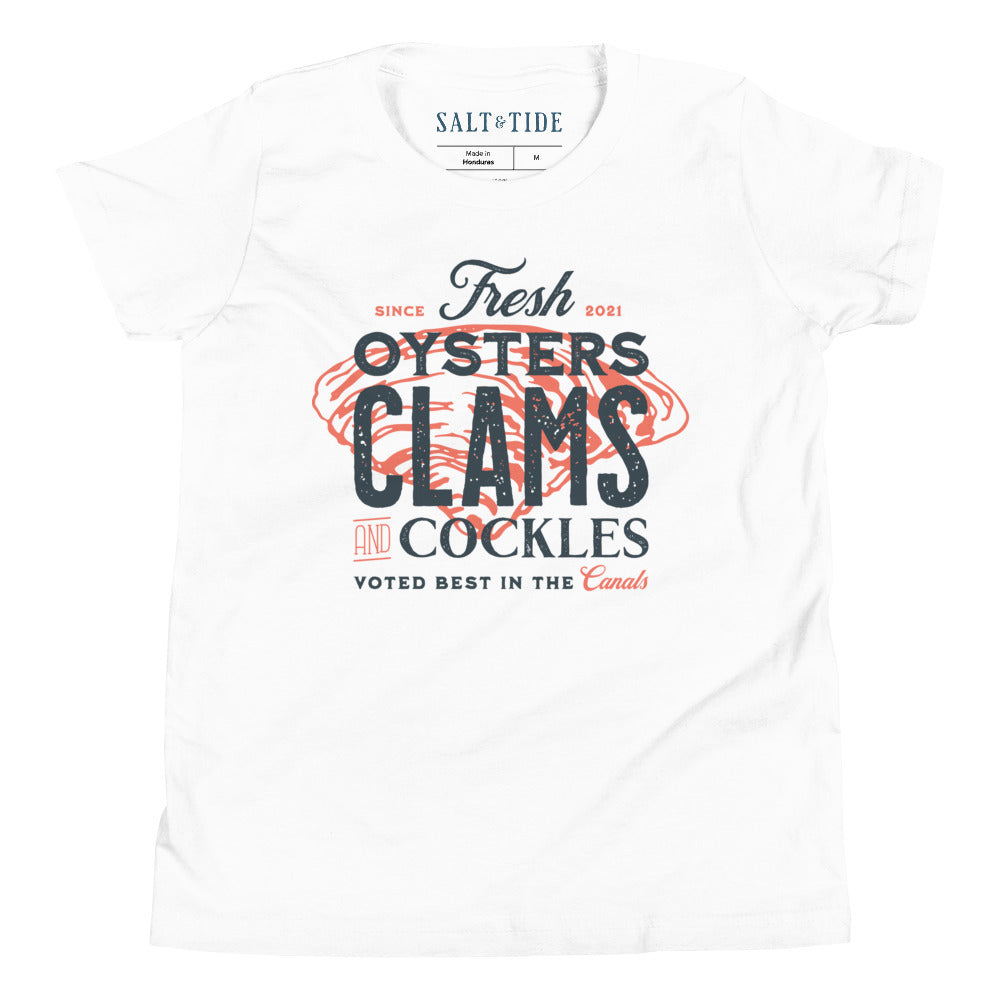 Salt & Tide Oysters Clams and Cockles Youth T-Shirt