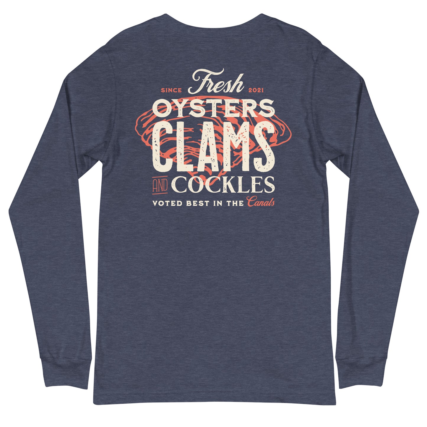 Salt & Tide Oysters Clams and Cockles Long Sleeve T-Shirt