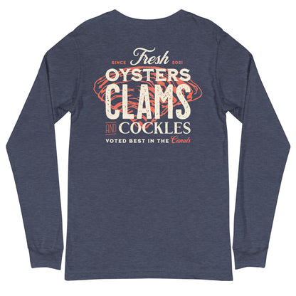 Salt & Tide Oysters Clams and Cockles Long Sleeve T-Shirt