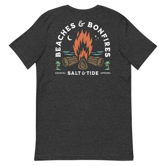 Salt & Tide Beaches and Bonfires T-Shirt