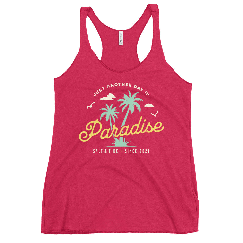 Salt & Tide Just Another Day in Paradise Women's Racerback Tank