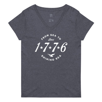 Salt & Tide Since 1776 Women’s V-Neck T-Shirt