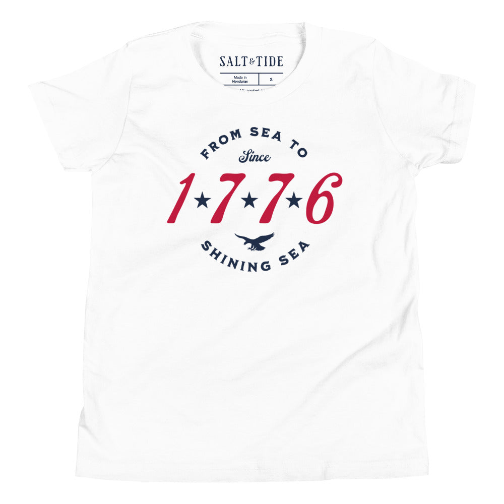 Salt & Tide Since 1776 Youth T-Shirt - White