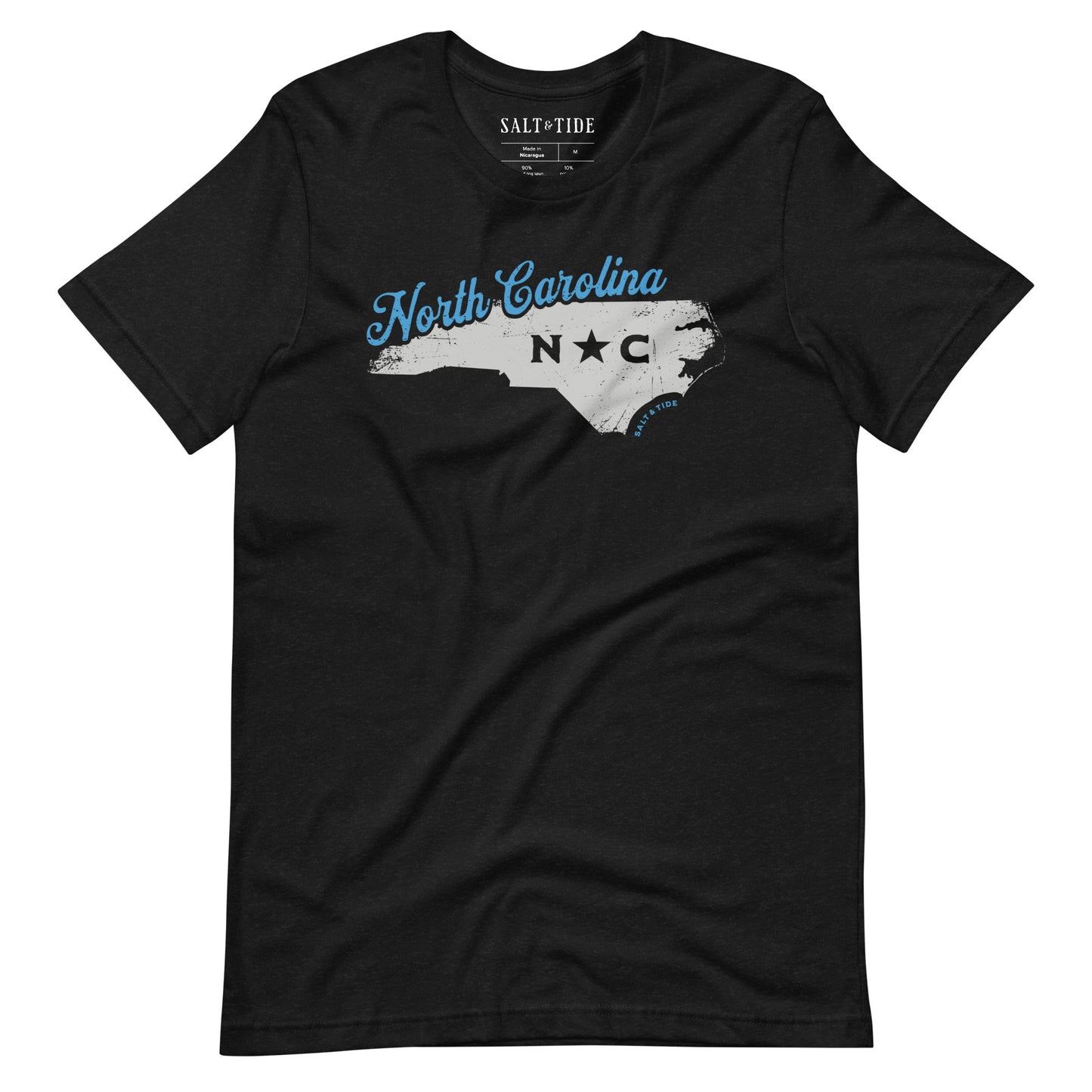 Salt & Tide North Carolina Black Men's T-Shirt
