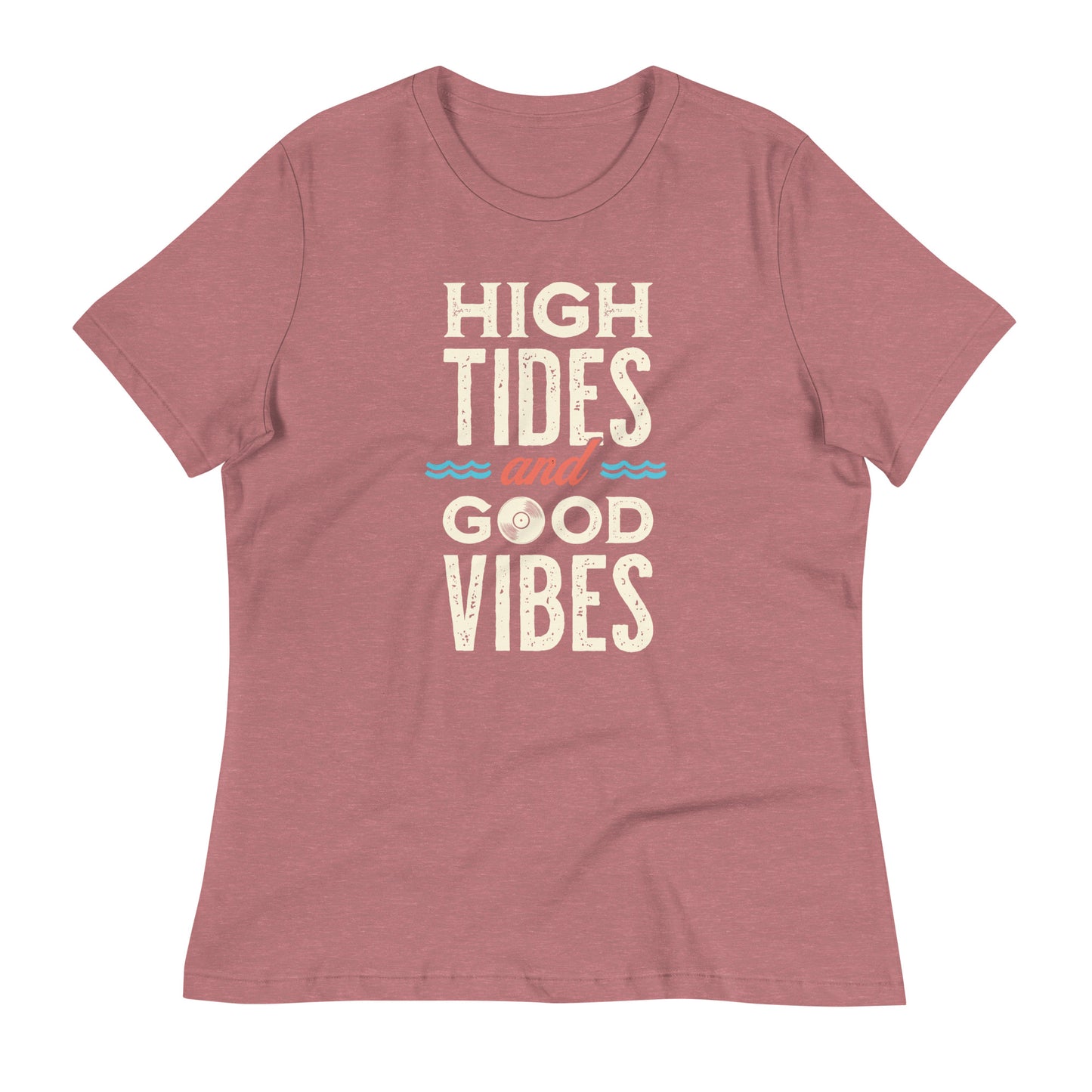 Salt & Tide High Tides Good Vibes Women's Relaxed T-Shirt