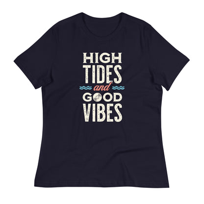 Salt & Tide High Tides Good Vibes Women's Relaxed T-Shirt