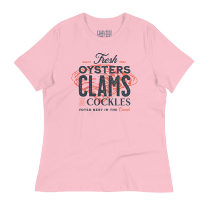 Salt & Tide Oysters Clams and Cockles Women's Relaxed T-Shirt